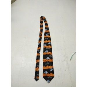 Hallmark NovelTies Necktie Happy Halloween Novelty Tie Jack O'Lanterns Pumpkins